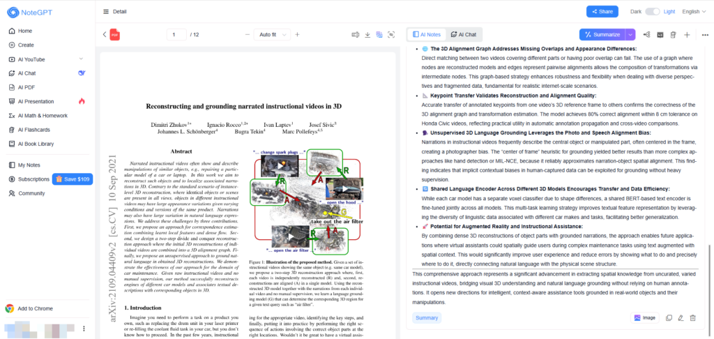 2. NoteGPT – Surprisingly Good, Especially for Free Users