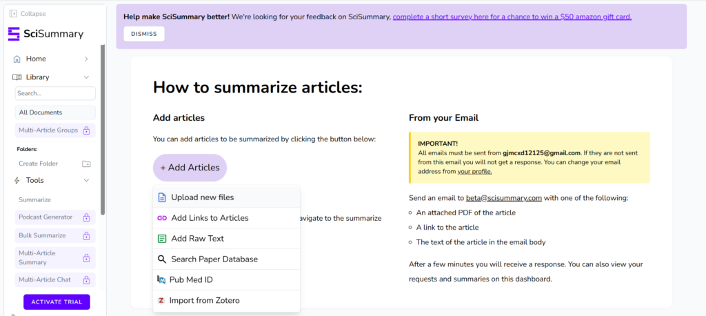 SciSummary – Built for Academic & Scientific Papers