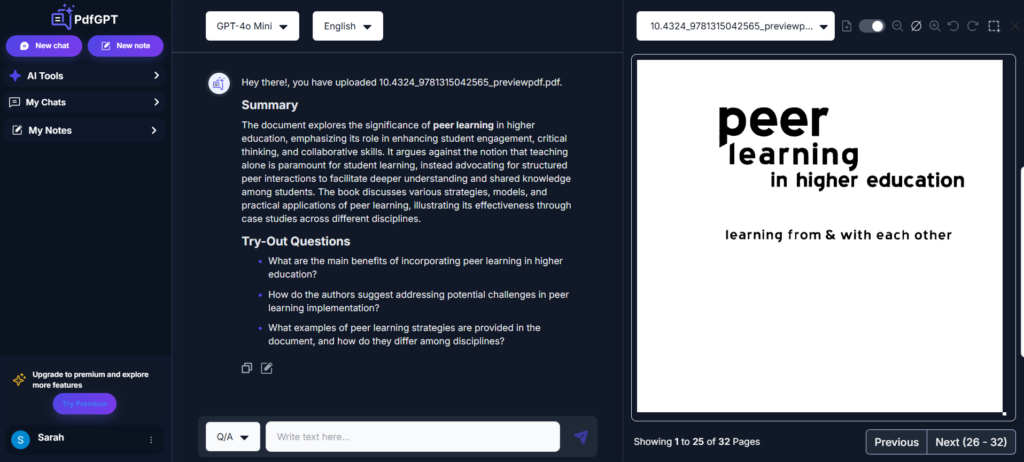 PDFGPT.io – GPT-Powered AI PDF Assistant