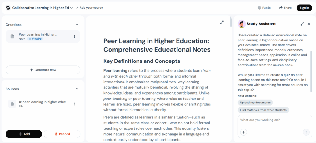 Studocu AI summarizes pdf to notes