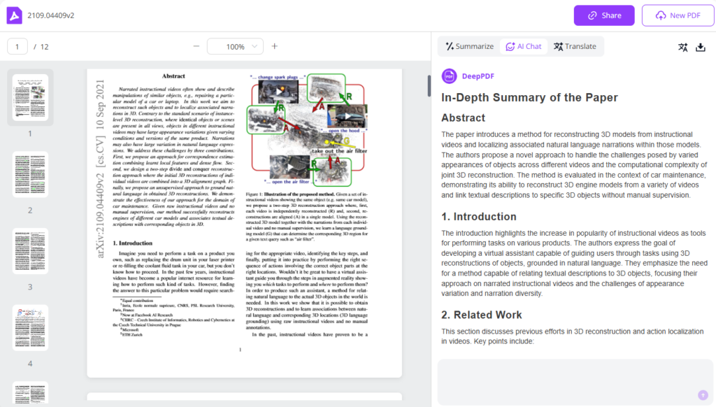 Chat PDF:AI-Powered Conversations with Documents