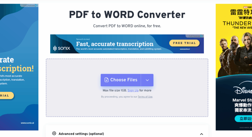 FreeConvert – Desktop Free PDF to Word Converter for Offline Access