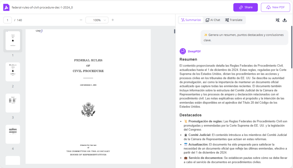 DeepPDF – Best PDF to Notes AI Tool for Smart Summarization