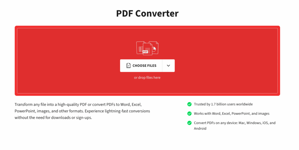 SmallPDF – The Best Free PDF to Word Converter for Beginner Users