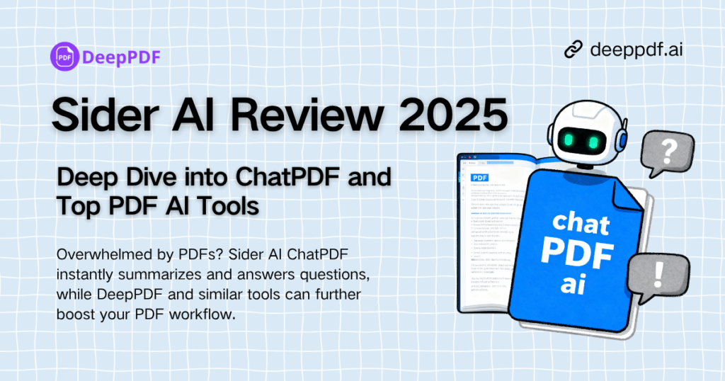 Sider AI Review 2025: Deep Dive into ChatPDF and Top PDF AI Tools