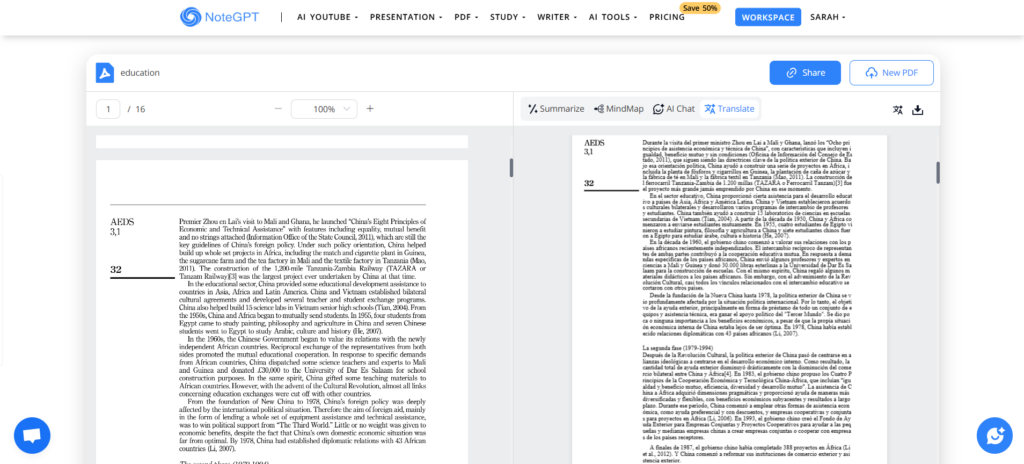 NoteGPT's PDF Translator – Translate and Interact with Your PDFs