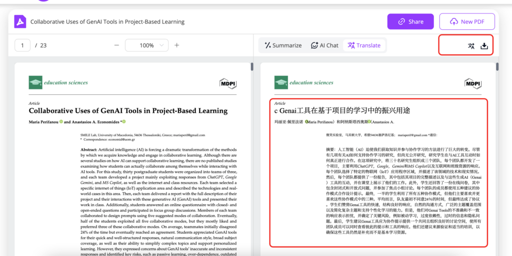 Step 6: Download the Translated Document