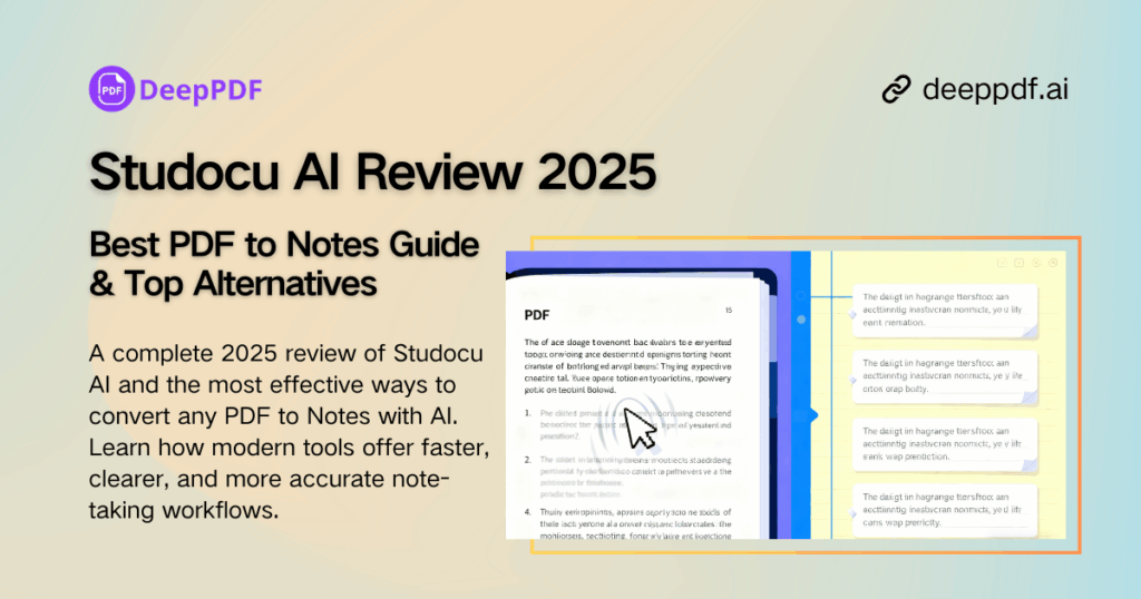 Studocu AI Review 2025: Best PDF to Notes Guide & Top Alternatives