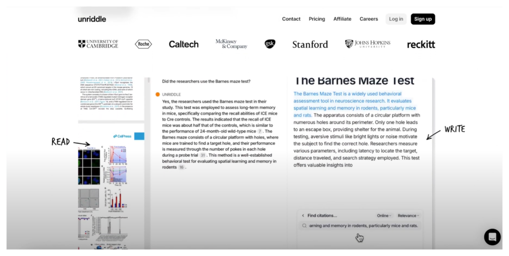 Unriddle – STEM-Focused PDF Reader AI