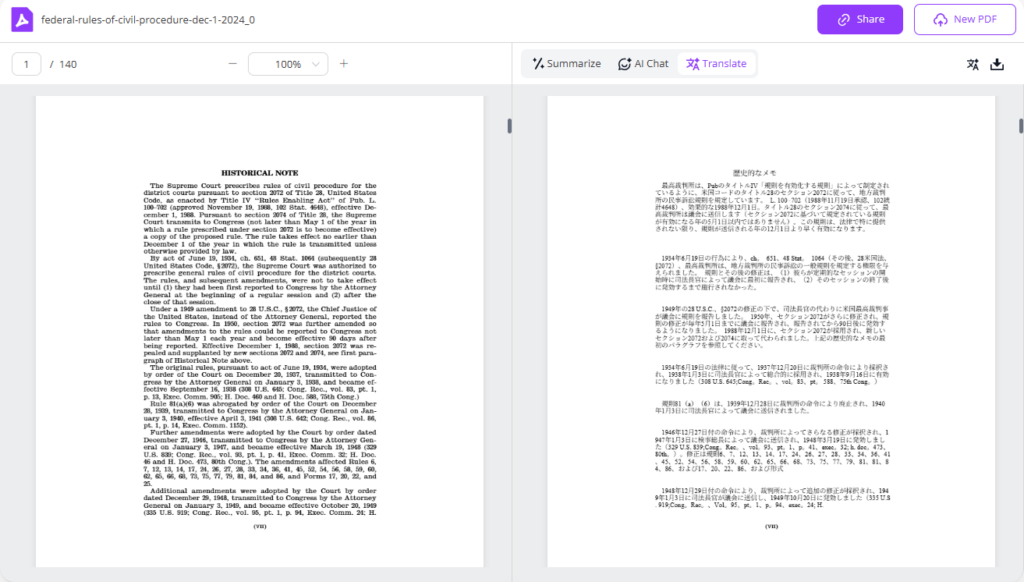 DeepPDF – Free and Precise AI-Powered PDF Translator