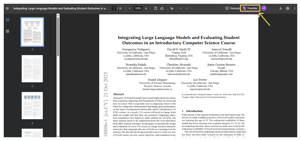 DeepPDF.ai – Best Overall AI PDF Translator for arXiv Papers