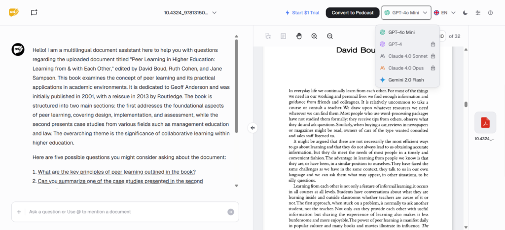 Ask Your PDF – Batch Processing PDF QA Tool