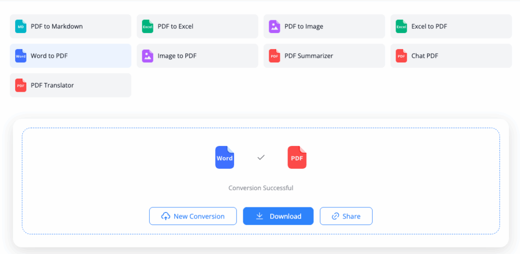 Tool 1: NoteGPT – Best Multi Format Compatible Online Free Word to PDF Converter