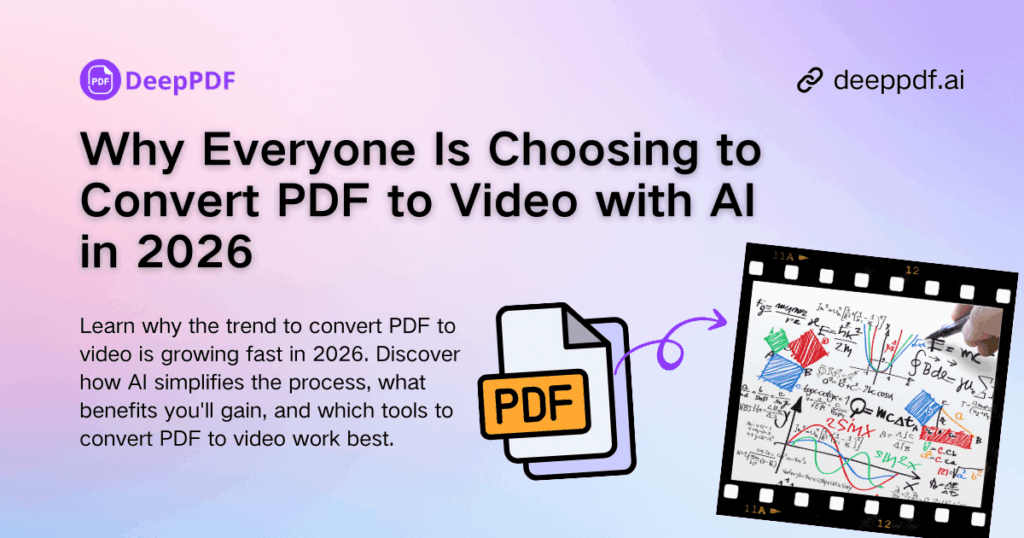 Why Everyone Is Choosing to Convert PDF to Video with AI in 2026