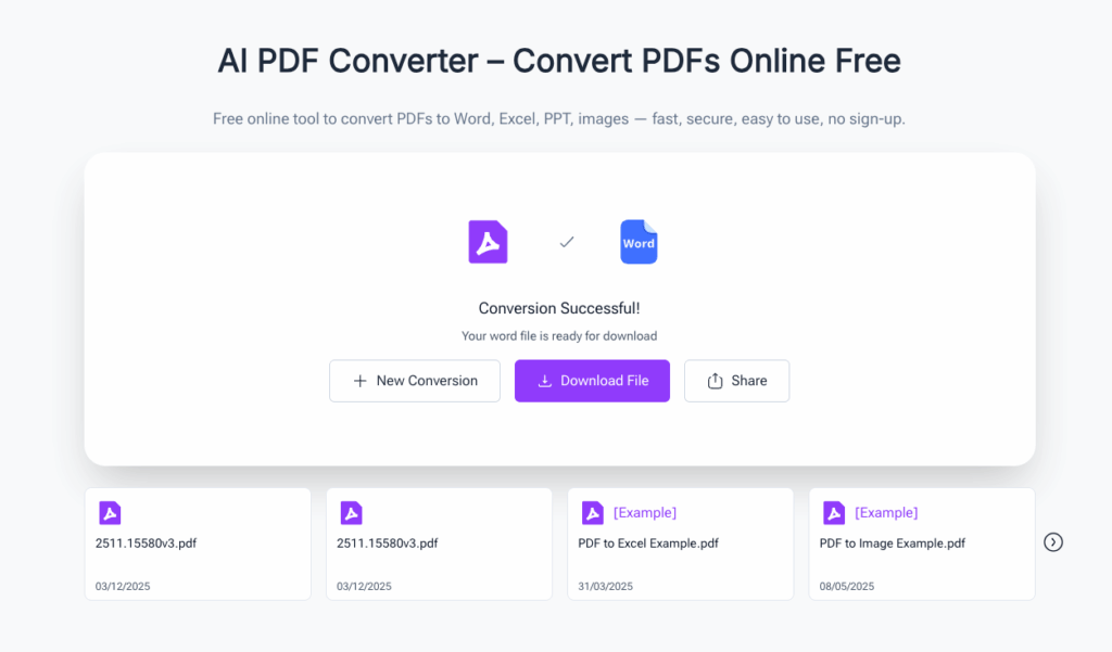 DeepPDF – High-Speed Free PDF to Word Converter for Batch Tasks