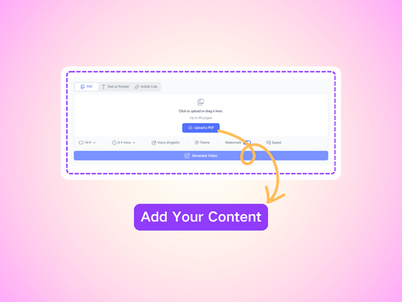 Step 1: Add Your Content